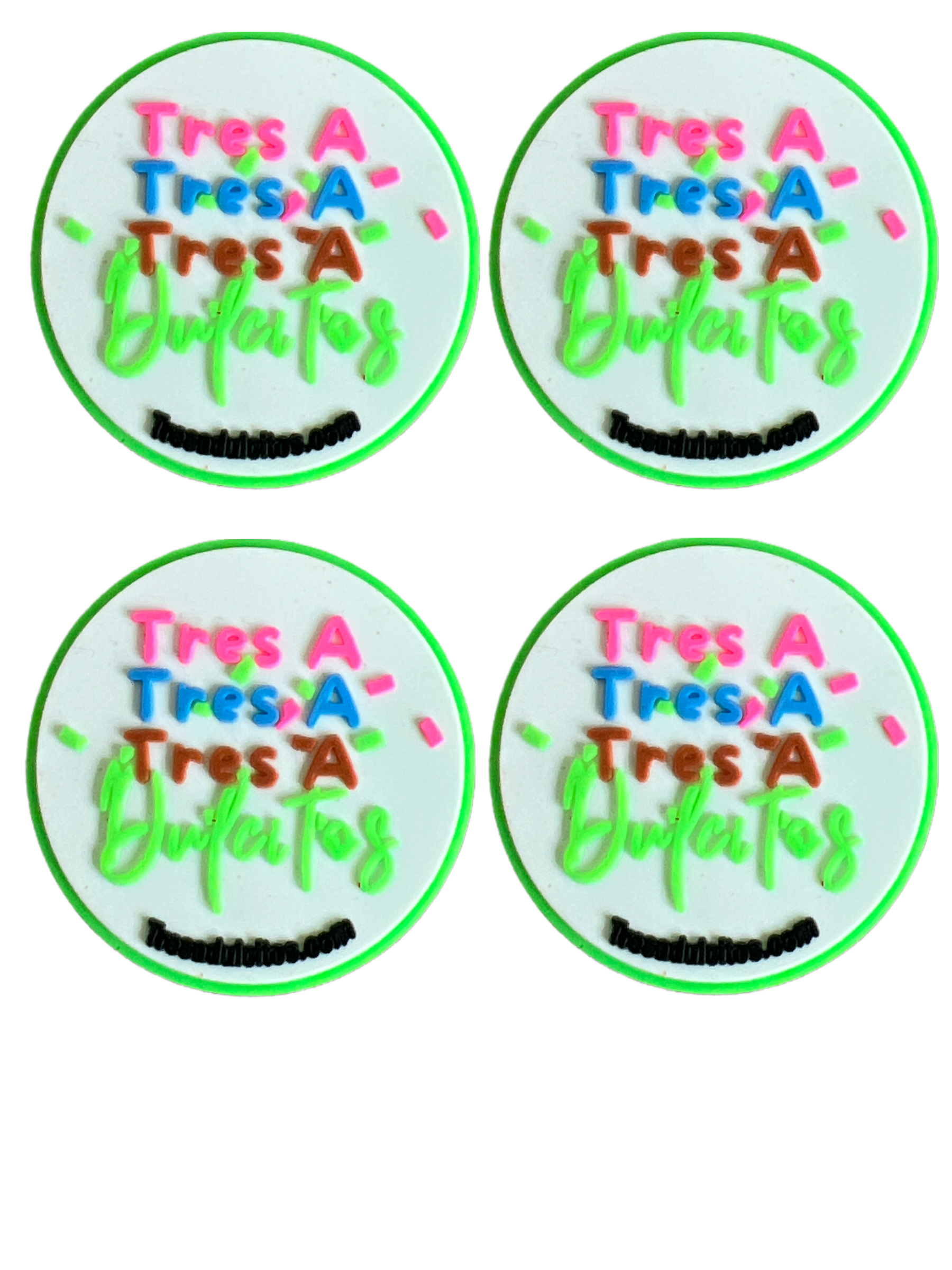 Tres A croc Charm