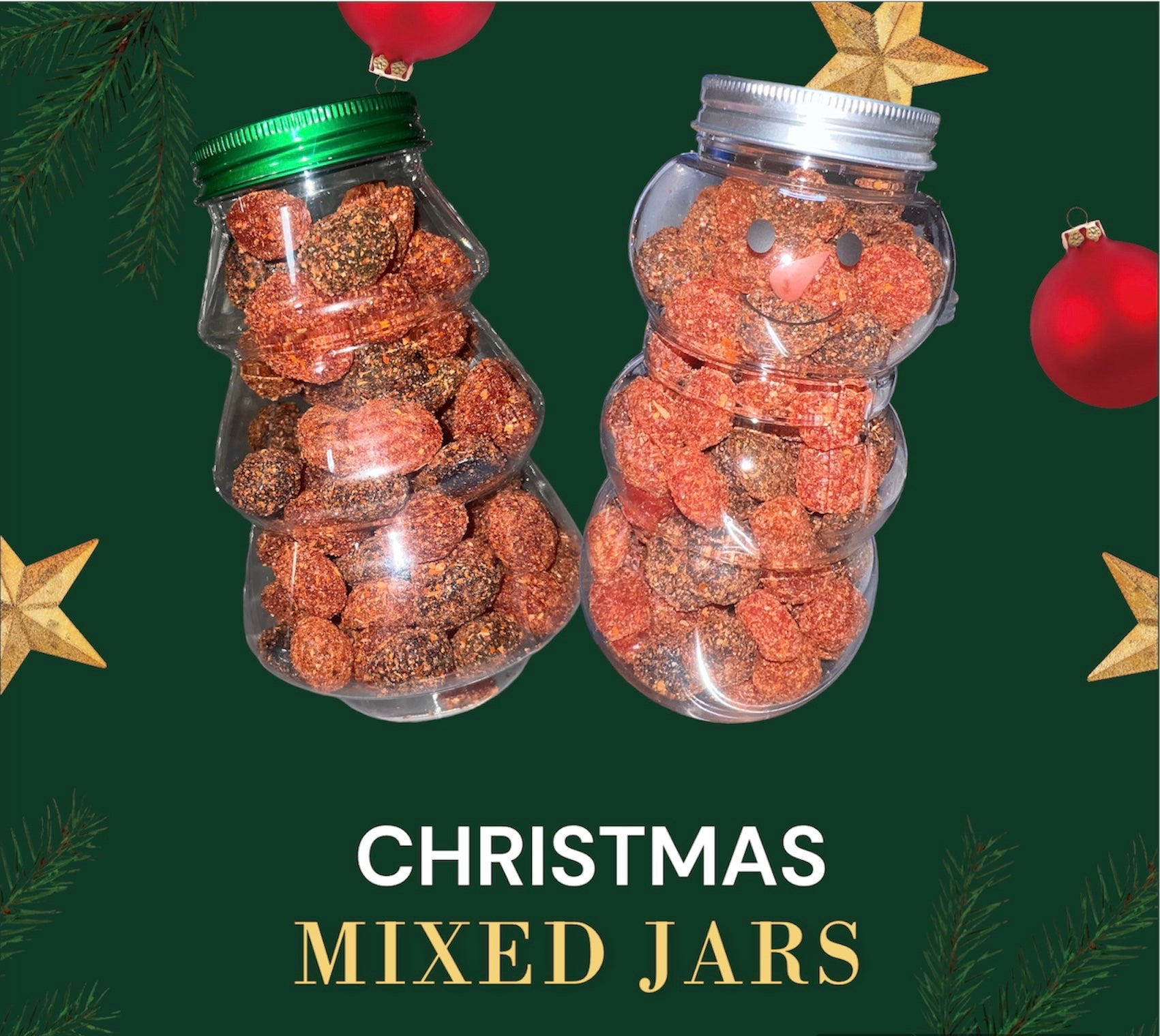 12oz Christmas Container (MIX) – Tres A Dulcitos